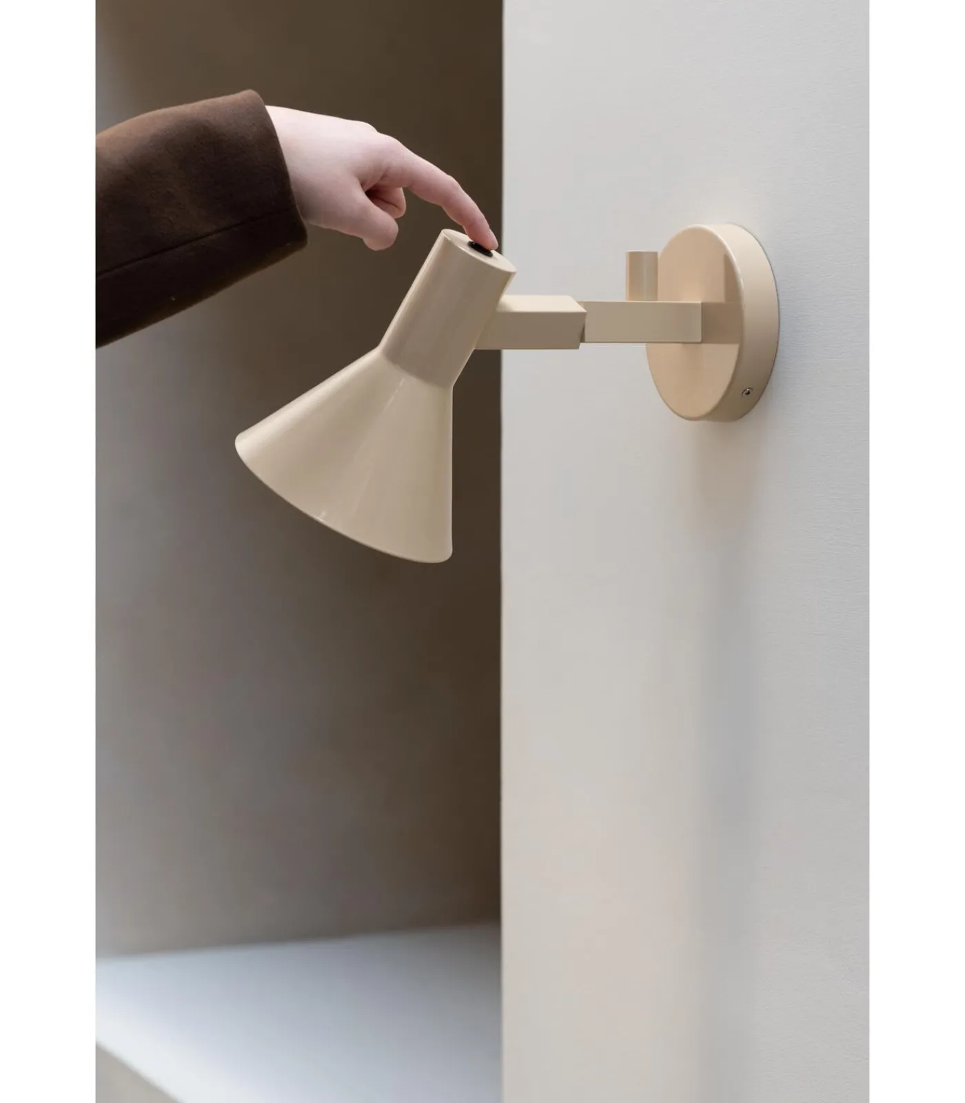 Discount Wandlamp Stavanger - Beige - 31x15x20cm Muurverlichting