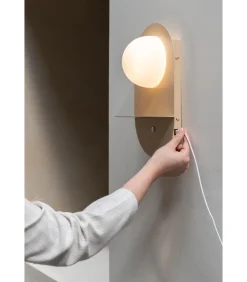 Best Wandlamp Tokyo - Beige - 14x20x34cm Muurverlichting