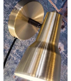 Discount Wandlamp Valencia - Goud - 13x22x20cm Muurverlichting