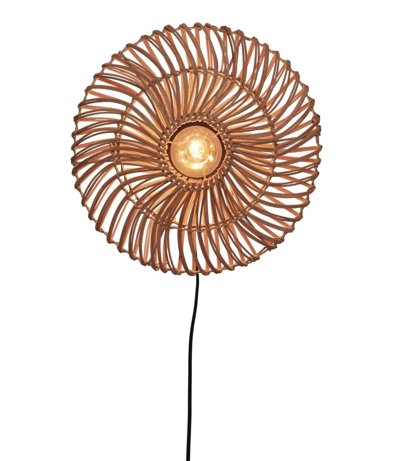 Discount Wandlamp Zanzibar - Rotan - Ø40cm Muurverlichting
