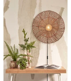 Discount Wandlamp Zanzibar - Rotan - Ø55cm Muurverlichting
