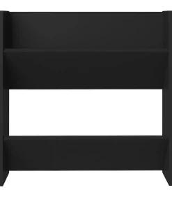 Wandschoenenkast 60x18x60 cm bewerkt hout zwart Organiseren