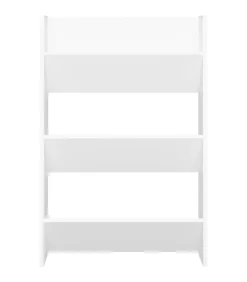 Best Wandschoenenkast 60x18x90 cm spaanplaat wit Organiseren