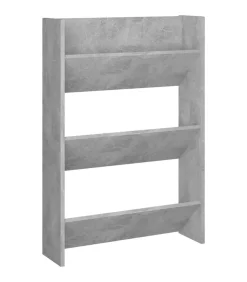 Sale Wandschoenenkast 60x18x90 cm spaanplaat betongrijs Organiseren