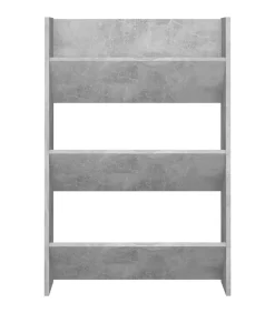 Sale Wandschoenenkast 60x18x90 cm spaanplaat betongrijs Organiseren