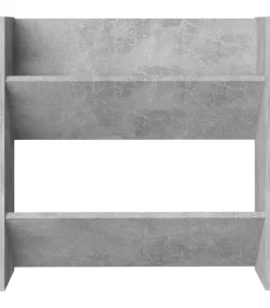 New Wandschoenenkast 60x18x60 cm spaanplaat betongrijs Organiseren