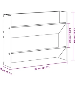 Online Wandschoenenkasten 2 st 80x18x60 cm spaanplaat wit Organiseren