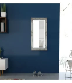 Clearance Wandspiegel Barok 100 x 50 cm zilver Spiegels