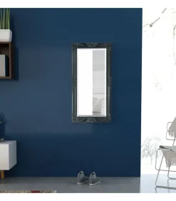 Clearance Wandspiegel Barok 100 x 50 cm zwart Spiegels