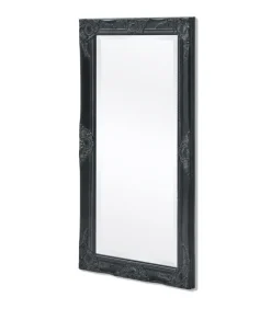 Clearance Wandspiegel Barok 100 x 50 cm zwart Spiegels