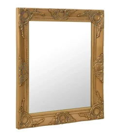 Outlet Wandspiegel barok stijl 50x60 cm goudkleurig Spiegels