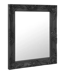 Sale Wandspiegel barok stijl 50x60 cm zwart Spiegels