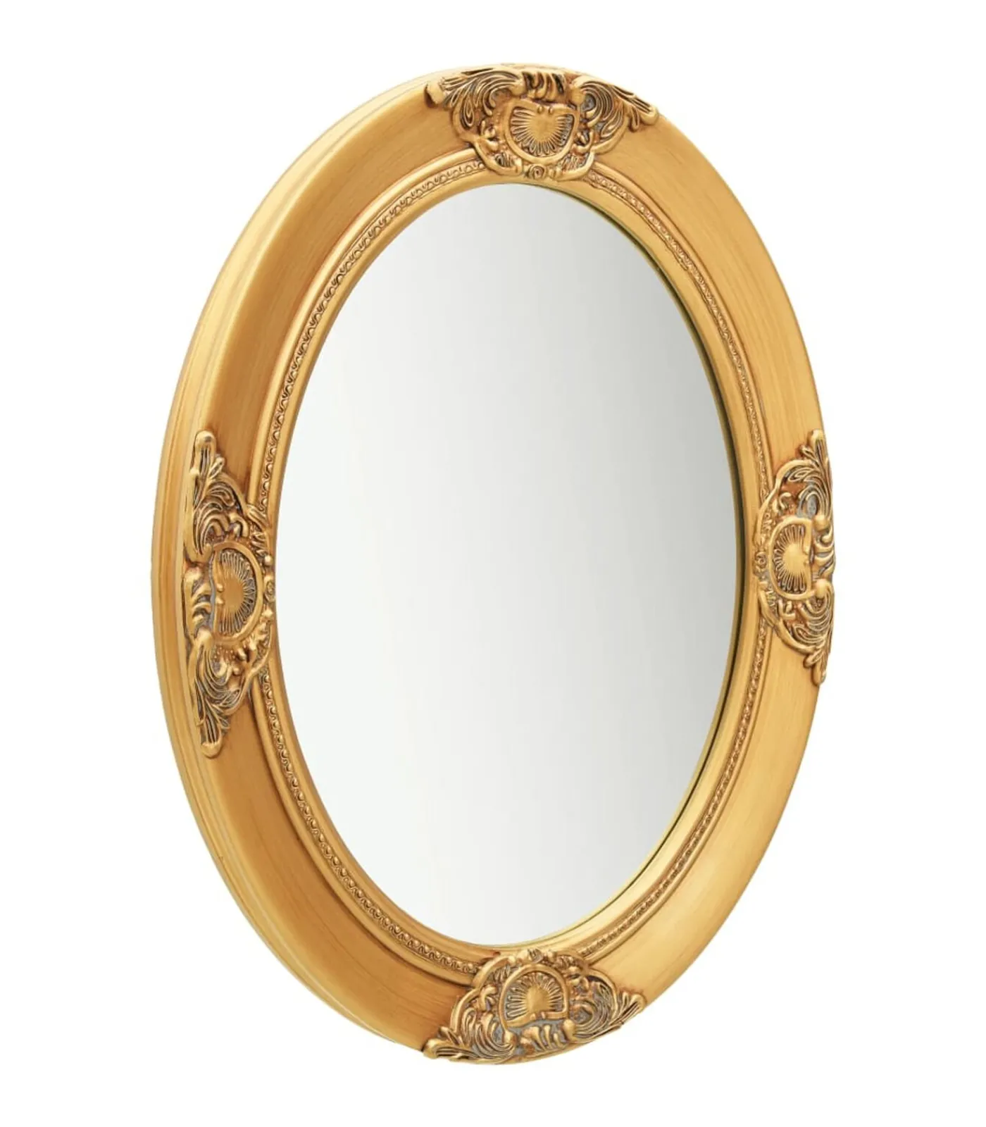 Outlet Wandspiegel barok stijl 50x60 cm goudkleurig Spiegels