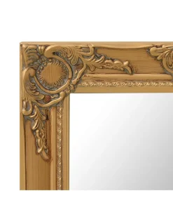 New Wandspiegel barok stijl 50x40 cm goudkleurig Spiegels