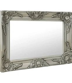 Sale Wandspiegel barok stijl 60x40 cm zilverkleurig Spiegels