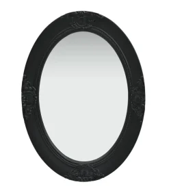 Outlet Wandspiegel barok stijl 50x70 cm zwart Spiegels