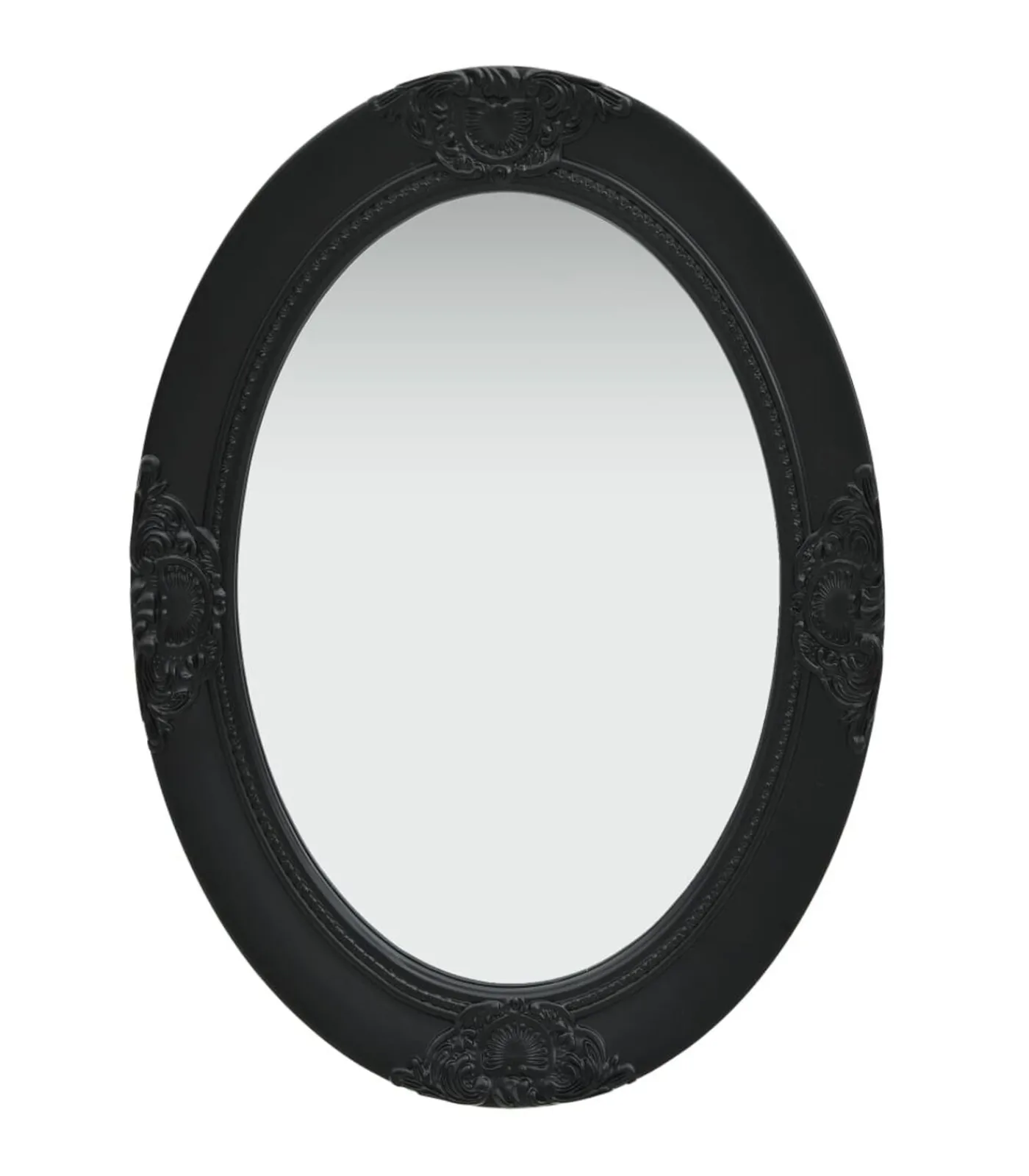 Outlet Wandspiegel barok stijl 50x70 cm zwart Spiegels