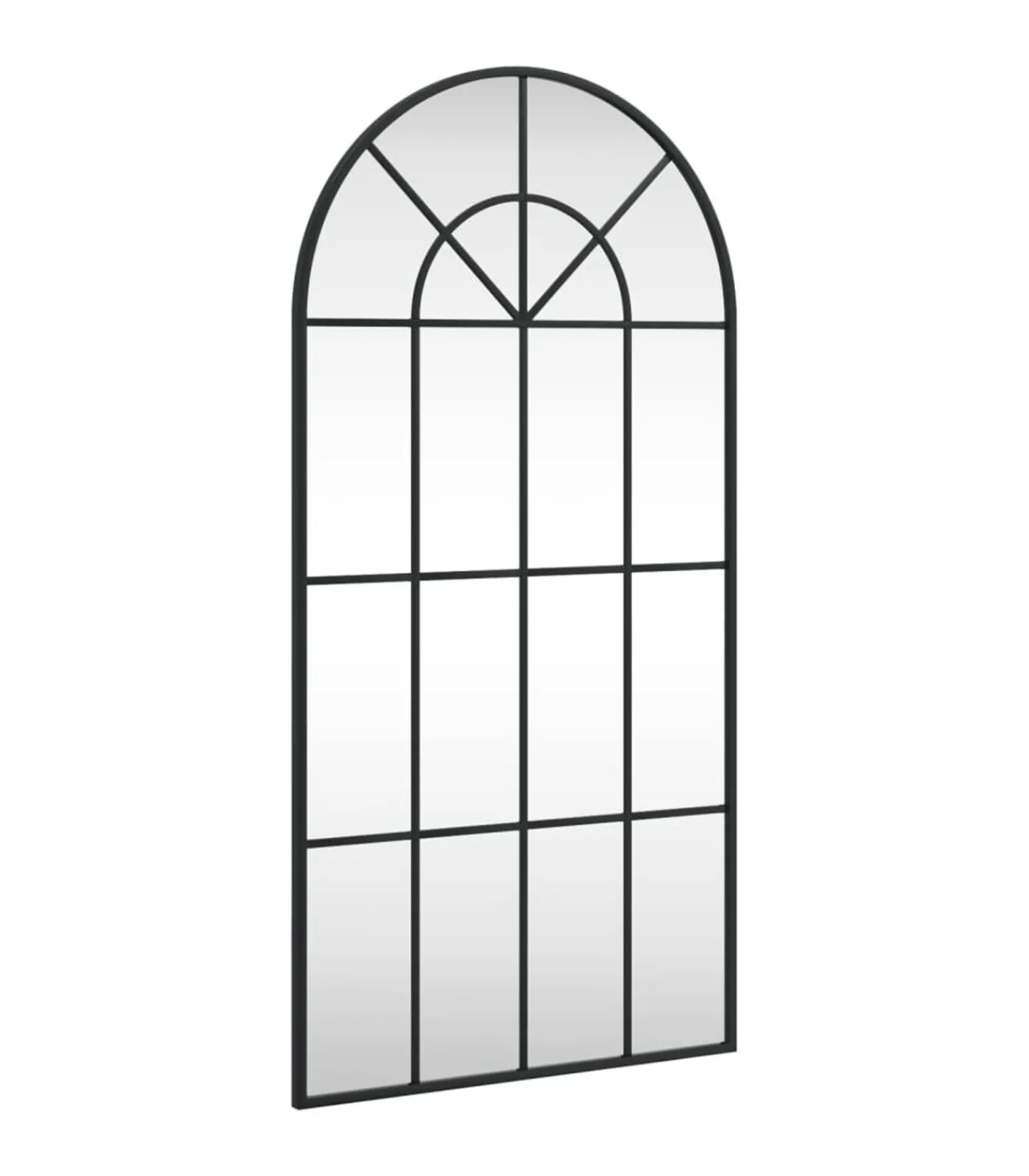 Hot Wandspiegel boog 50x100 cm ijzer zwart Spiegels