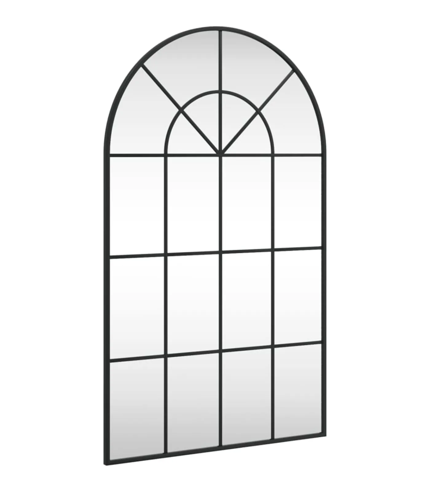 Best Wandspiegel boog 60x100 cm ijzer zwart Spiegels