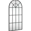 Discount Wandspiegel boog 40x80 cm ijzer zwart Spiegels