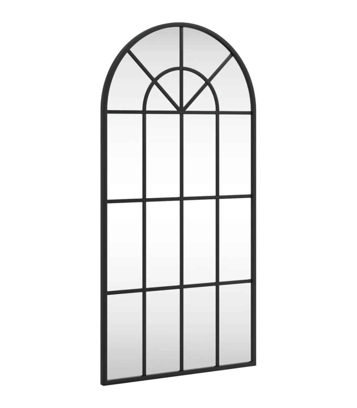 Discount Wandspiegel boog 40x80 cm ijzer zwart Spiegels