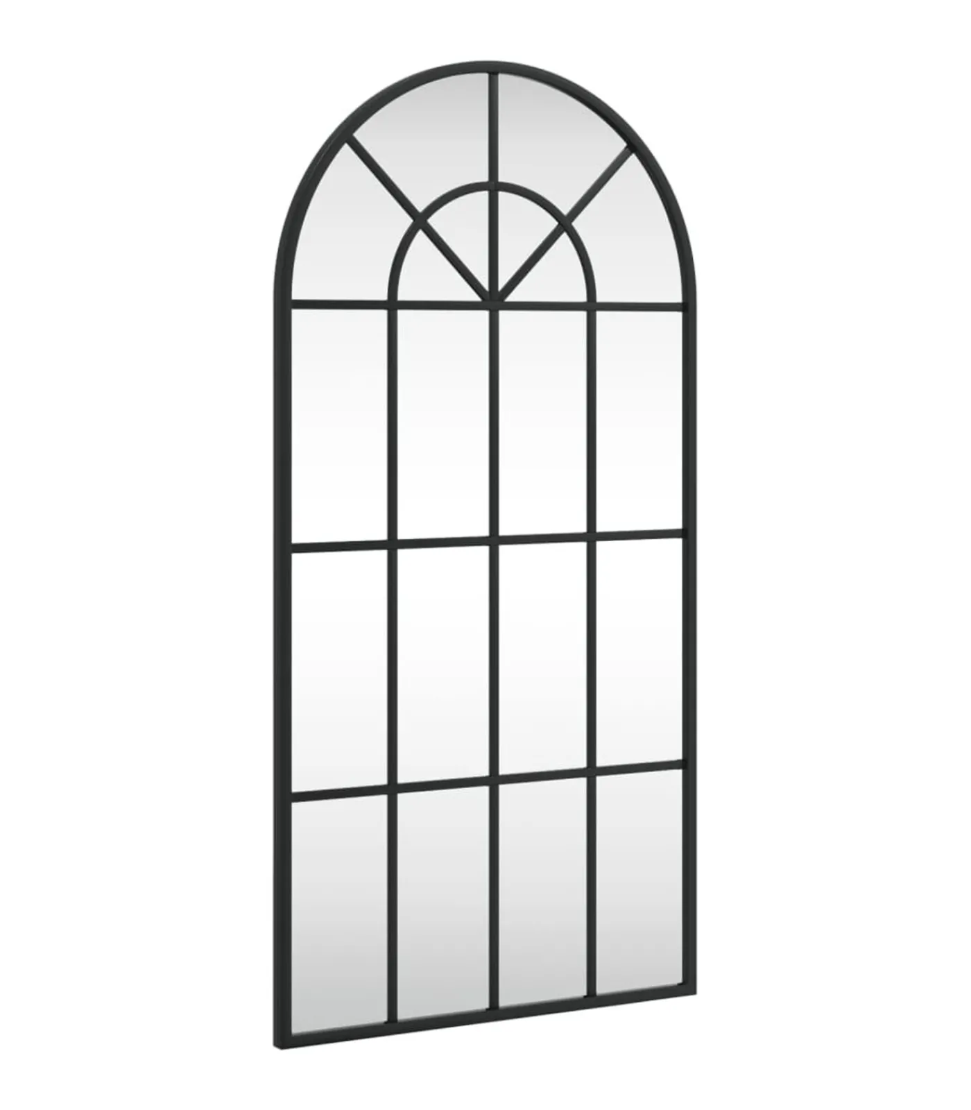 Discount Wandspiegel boog 40x80 cm ijzer zwart Spiegels