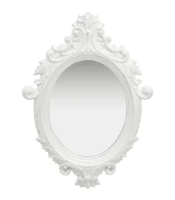 Sale Wandspiegel kasteel stijl 56x76 cm wit Spiegels