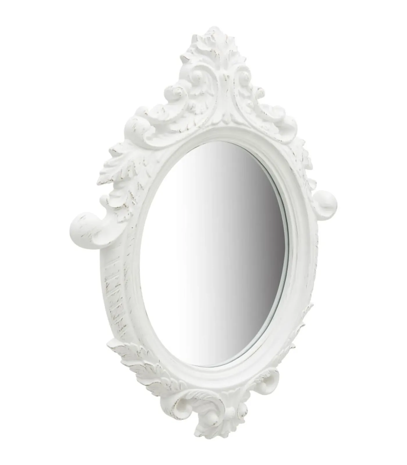 Sale Wandspiegel kasteel stijl 56x76 cm wit Spiegels