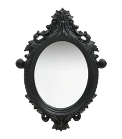 Outlet Wandspiegel kasteel stijl 56x76 cm zwart Spiegels