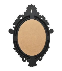 Outlet Wandspiegel kasteel stijl 56x76 cm zwart Spiegels