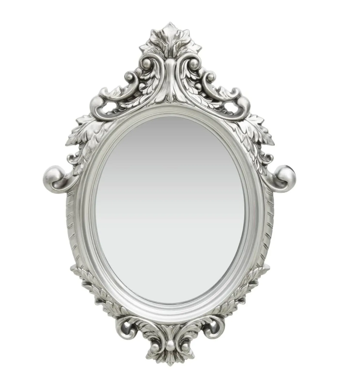 New Wandspiegel kasteel stijl 56x76 cm zilverkleurig Spiegels