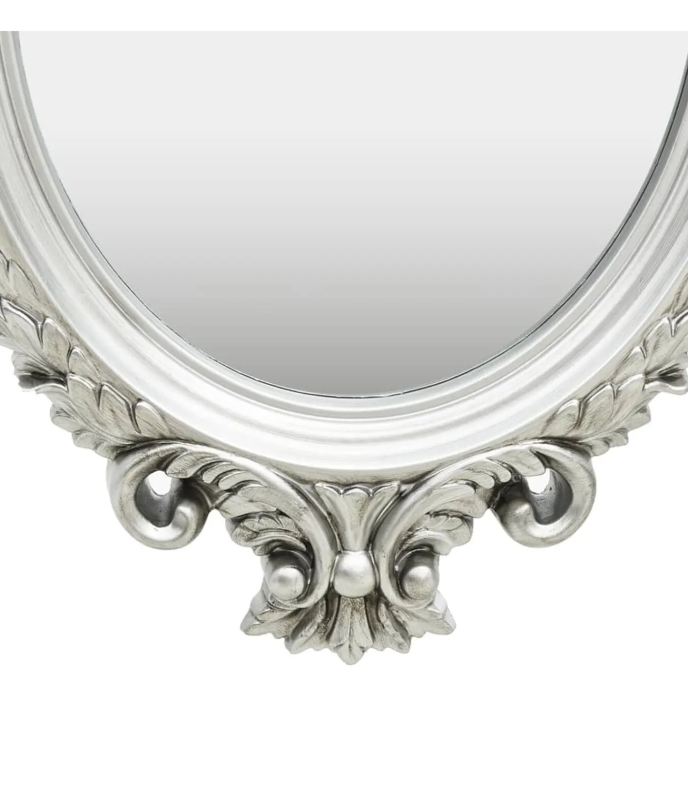 New Wandspiegel kasteel stijl 56x76 cm zilverkleurig Spiegels