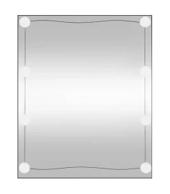 Sale Wandspiegel met LED's rechthoekig 50x60 cm glas Spiegels