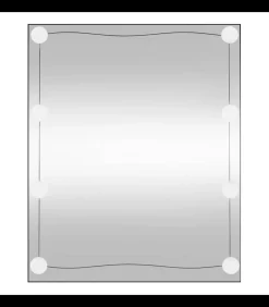 Sale Wandspiegel met LED's rechthoekig 50x60 cm glas Spiegels