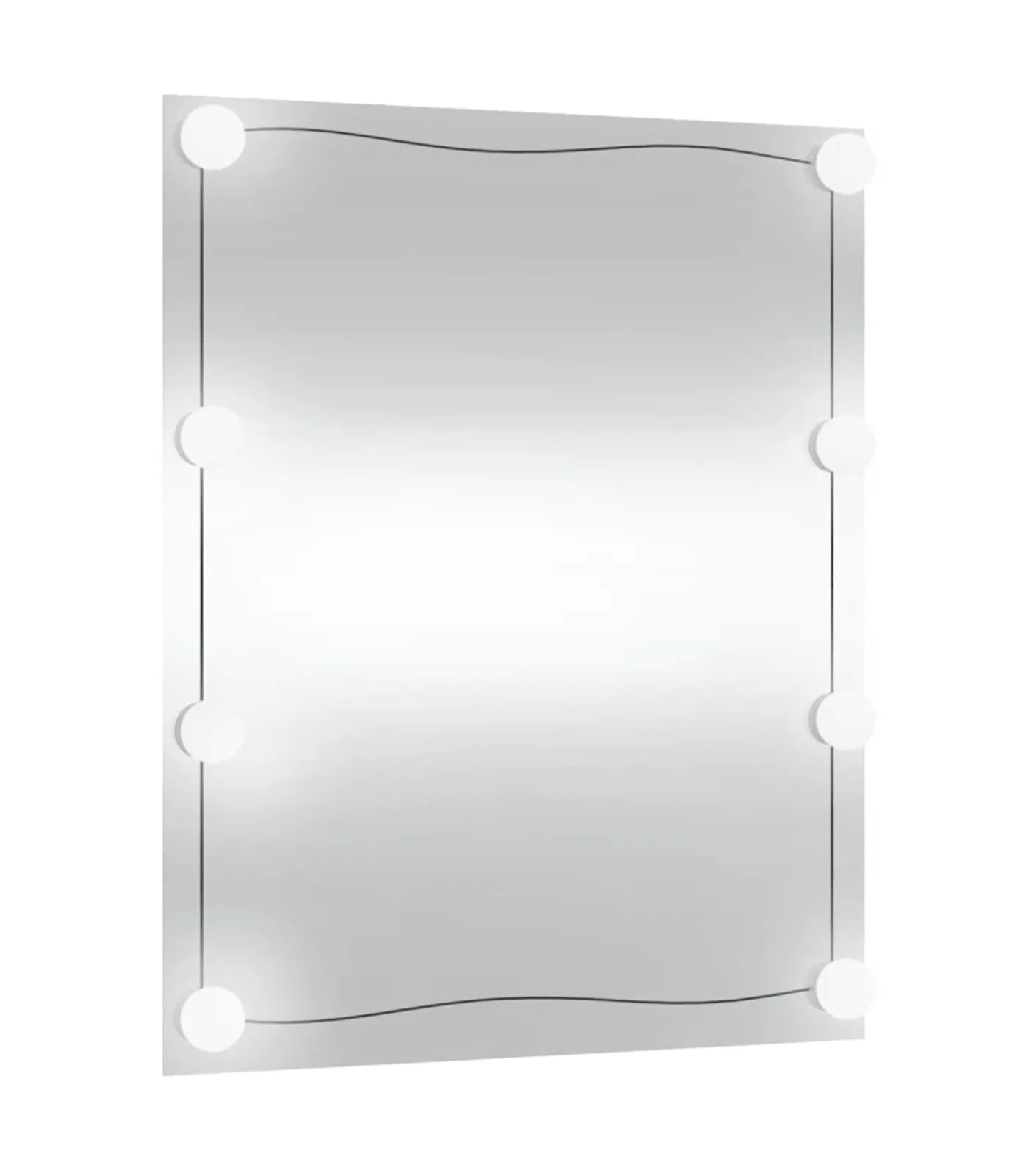 Sale Wandspiegel met LED's rechthoekig 50x60 cm glas Spiegels