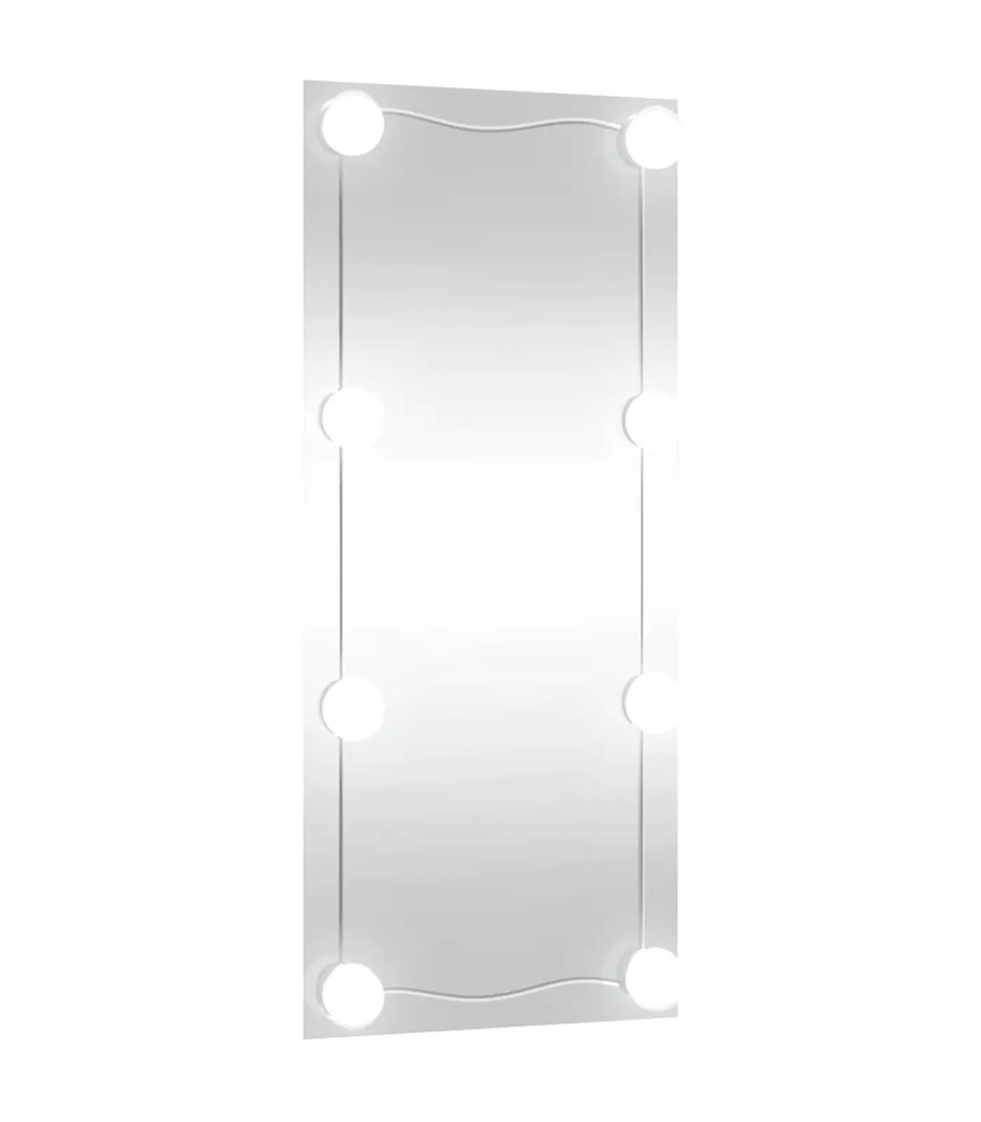 Hot Wandspiegel met LED's rechthoekig 40x80 cm glas Spiegels