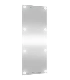 Clearance Wandspiegel met LED's rechthoekig 40x100 cm glas Spiegels