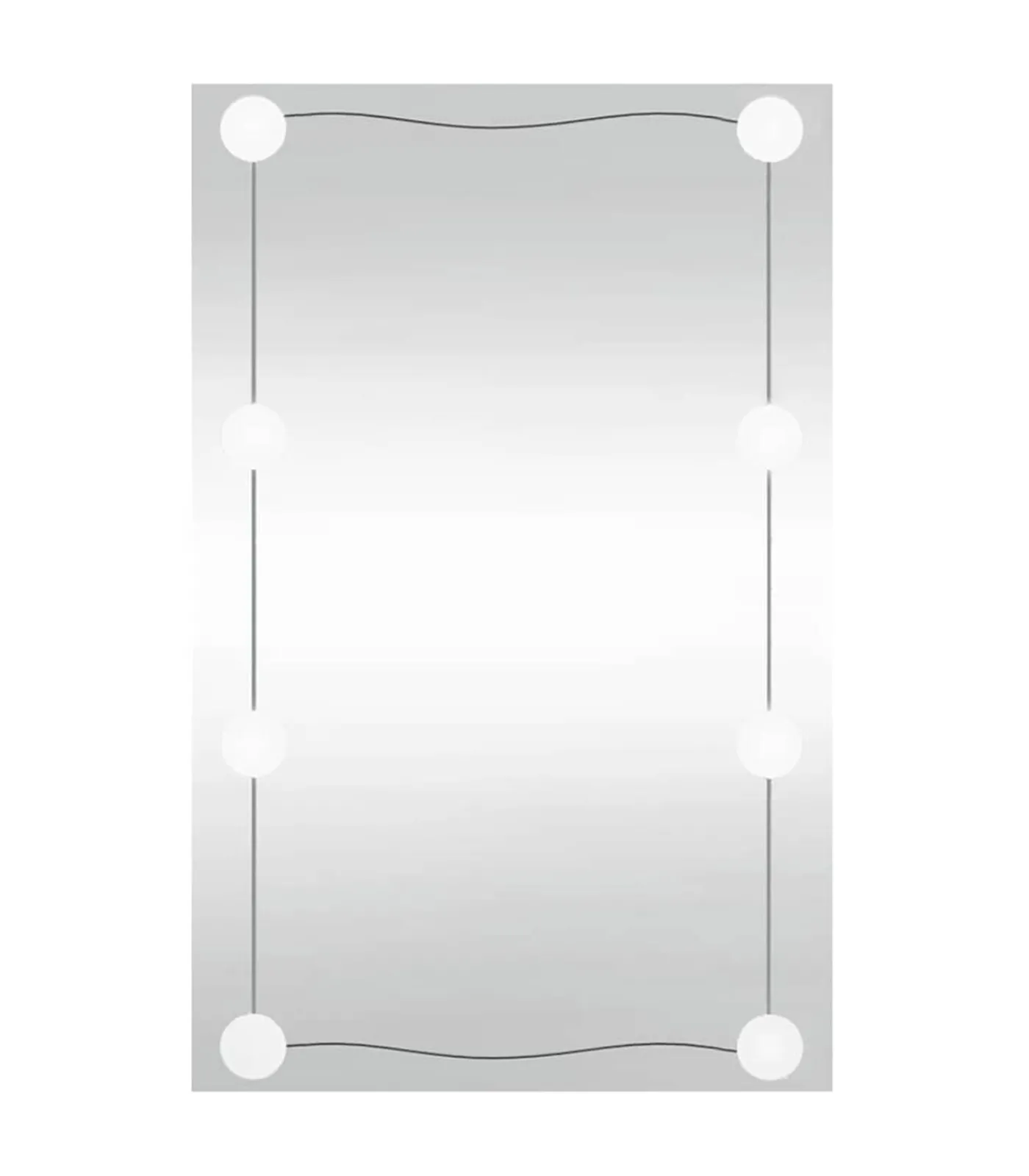 Discount Wandspiegel met LED's rechthoekig 40x60 cm glas Spiegels