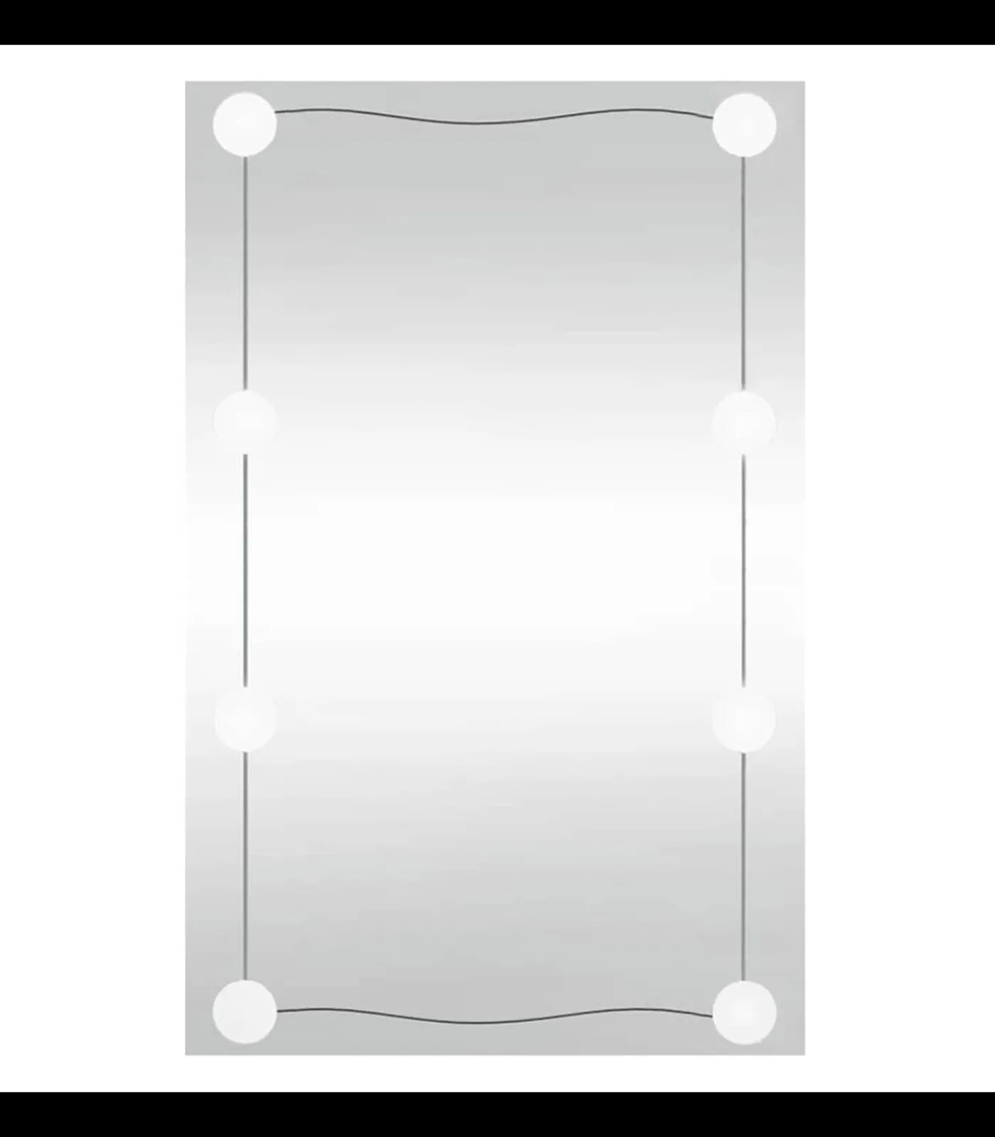 Discount Wandspiegel met LED's rechthoekig 40x60 cm glas Spiegels