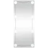 Discount Wandspiegel met LED's rechthoekig 30x80 cm glas Spiegels