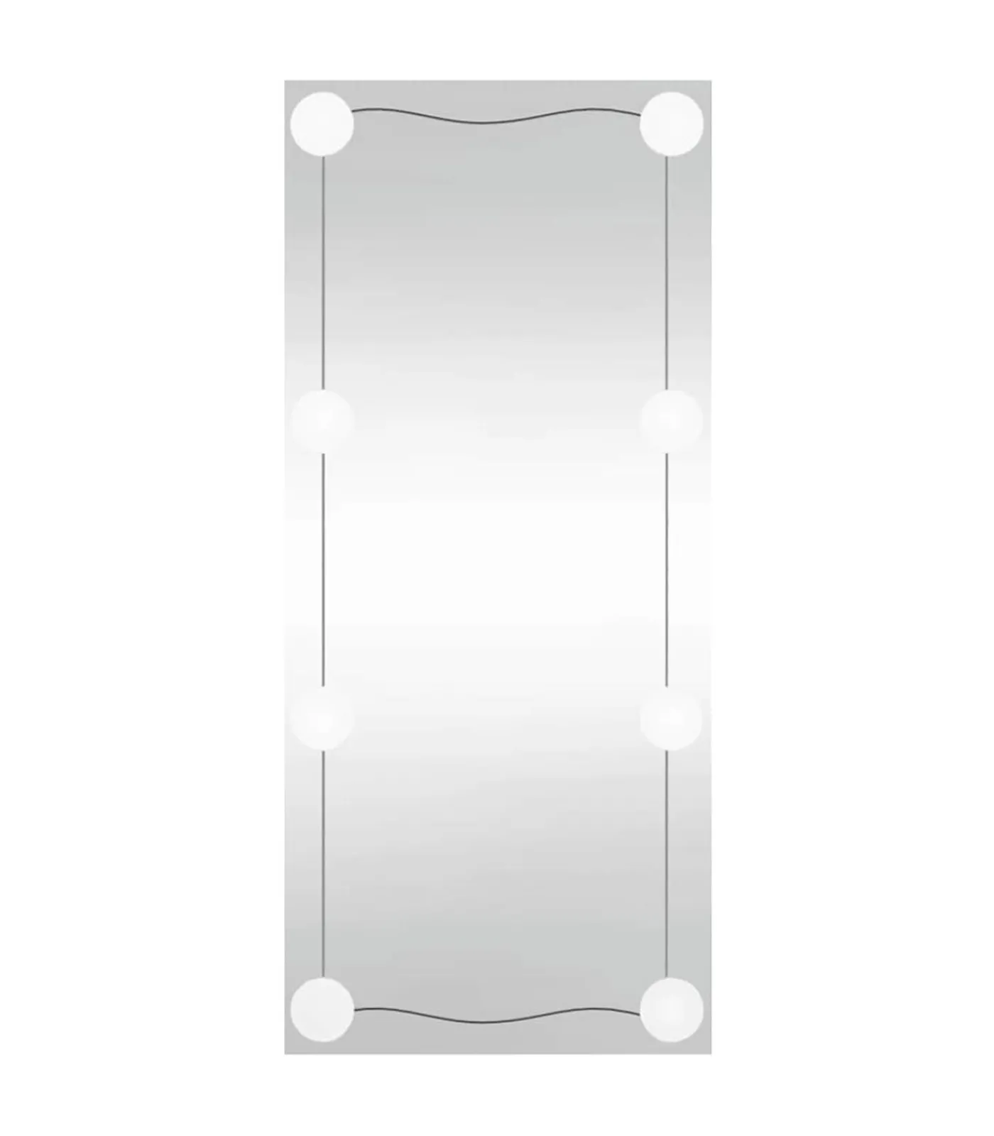 Discount Wandspiegel met LED's rechthoekig 30x80 cm glas Spiegels