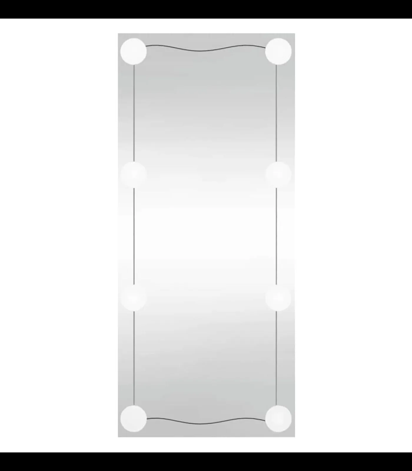 Discount Wandspiegel met LED's rechthoekig 30x80 cm glas Spiegels