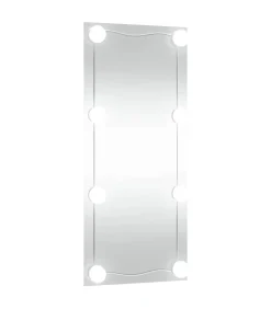 Discount Wandspiegel met LED's rechthoekig 30x80 cm glas Spiegels
