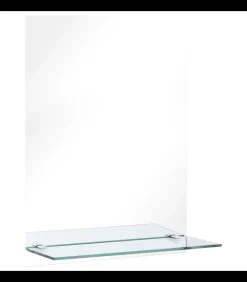 Outlet Wandspiegel met schap 30x50 cm gehard glas Spiegels