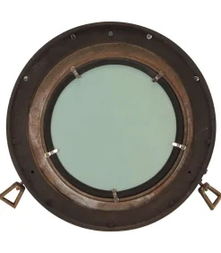 Hot Wandspiegel patrijspoort Ø38 cmaluminium en glas Spiegels