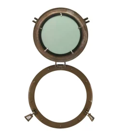 Hot Wandspiegel patrijspoort Ø38 cmaluminium en glas Spiegels