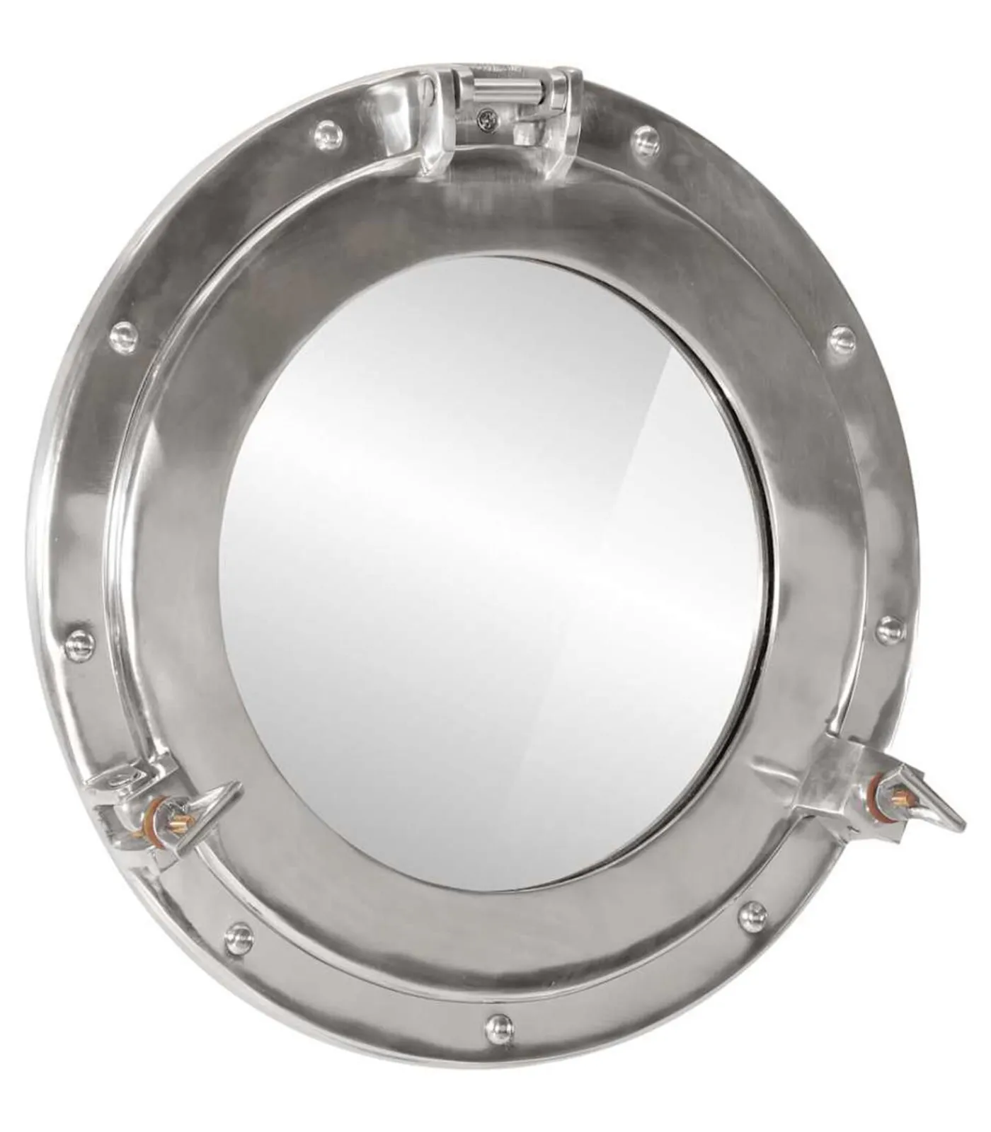 Hot Wandspiegel patrijspoort Ø38 cmaluminium en glas Spiegels