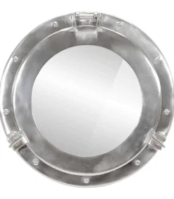 Hot Wandspiegel patrijspoort Ø38 cmaluminium en glas Spiegels