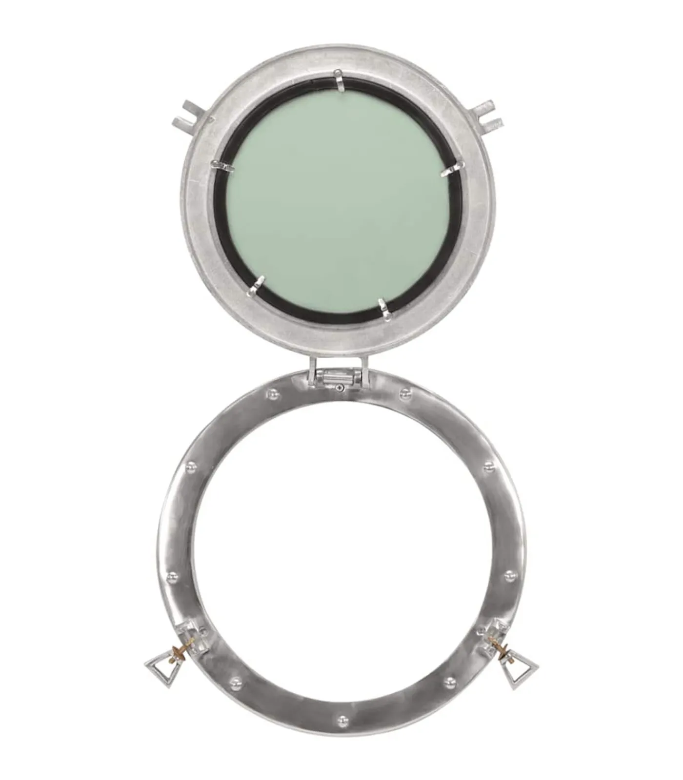 Hot Wandspiegel patrijspoort Ø38 cmaluminium en glas Spiegels