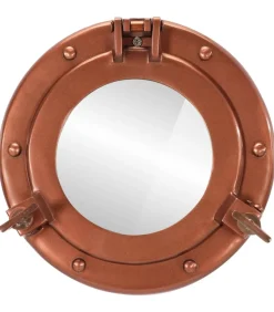 Outlet Wandspiegel patrijspoort Ø23 cmaluminium en glas Spiegels